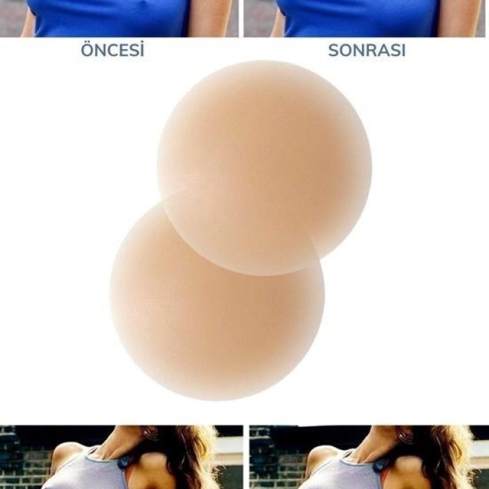 Biomak® Silikon Göğüs Ucu Kapatıcı Gizleyici Bant Aparat  Nipple Pad