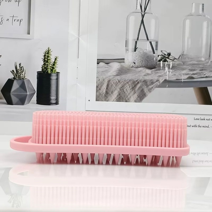 Biomak® Kendiliğinden Askılı Peeling ve Masaj Etkili Silikon Banyo Vücut Fırçası