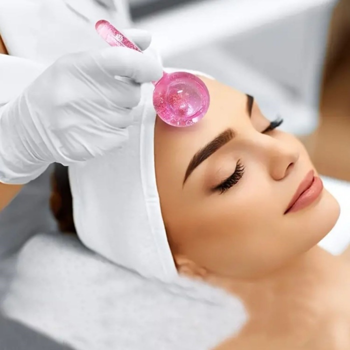 Biomak® Buz Küre Yüz ve Göz Soğuk Masaj ve Terapi Topu Leke Önleyici Cilt Bakımı Göz Altı Terapi Topları