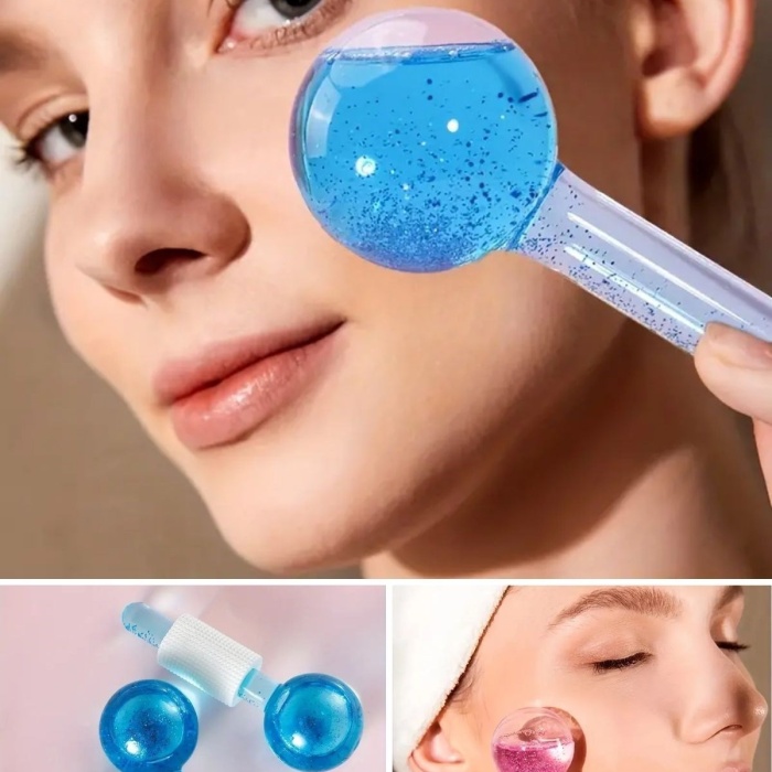 Biomak® Buz Küre Yüz ve Göz Soğuk Masaj ve Terapi Topu Leke Önleyici Cilt Bakımı Göz Altı Terapi Topları