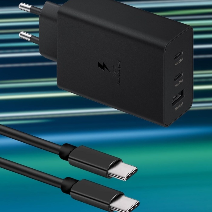 Biomak® 65W Hızlı Şarj Edebilen TYPE C uçlu Şarj Aleti