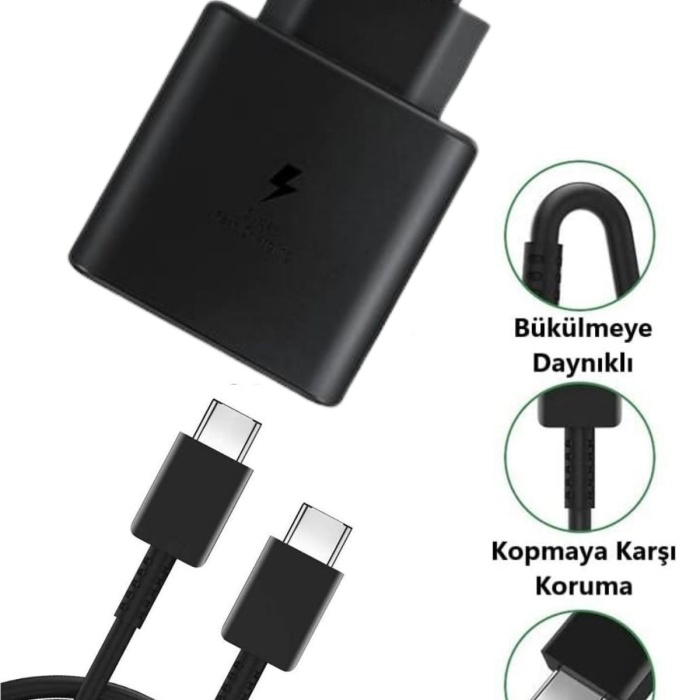 Biomak® 65W Hızlı Şarj Edebilen TYPE C uçlu Şarj Aleti
