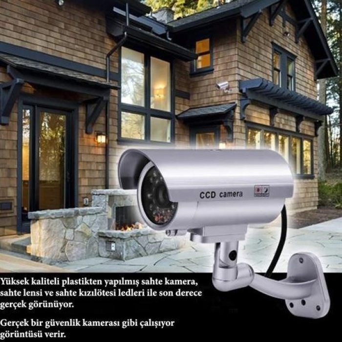 Biyomak® %100 Gerçekçi İç ve Dış Mekan İçin Sahte Güvenlik Kamerası
