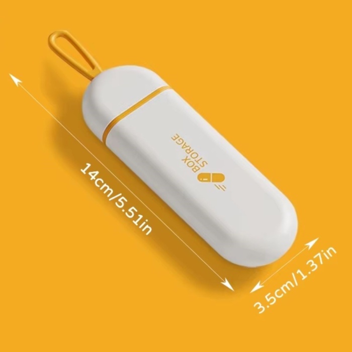 Biomak® 3 Bölmeli Taşınabilir Seyahat Tipi Hap Saklama Kutusu İlaç Saklama Kutusu
