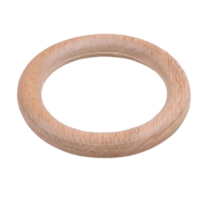 Biomak Makrome Tahta Halka 6 cm