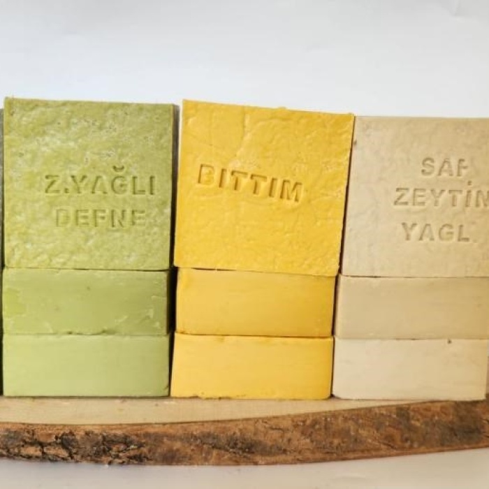 Biomak Doğal Üretim Sabunu Karışık (Argan-Defne-Bıttım-Saf Zeytinyağlı) 12li Set