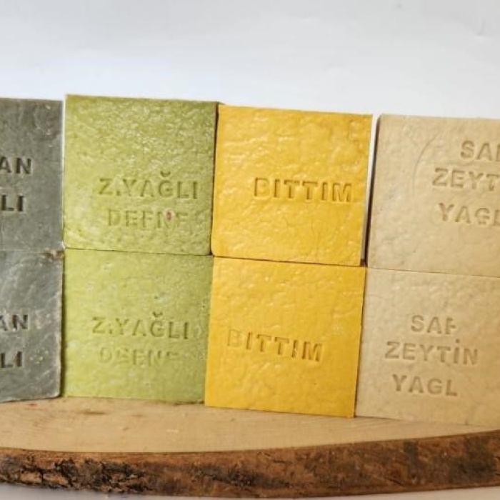 Biomak Doğal Üretim Sabunu Karışık (Argan-Defne-Bıttım-Saf Zeytinyağlı) 8li Set