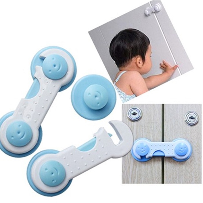 Çocuk Güvenlik Geçmeli Dolap Kapağı Kilidi 2 li Set