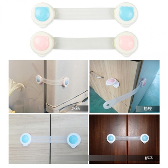 Çocuk Bebek Ev Güvenlik Dolap Çekmece Kilidi 2 li Set