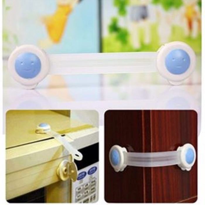 Çocuk Bebek Ev Güvenlik Dolap Çekmece Kilidi 2 li Set