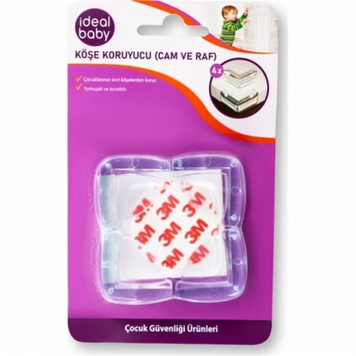 Çocuk Güvenlik Masa Kenar Köşe Koruyucu Silikon 4 lü Set