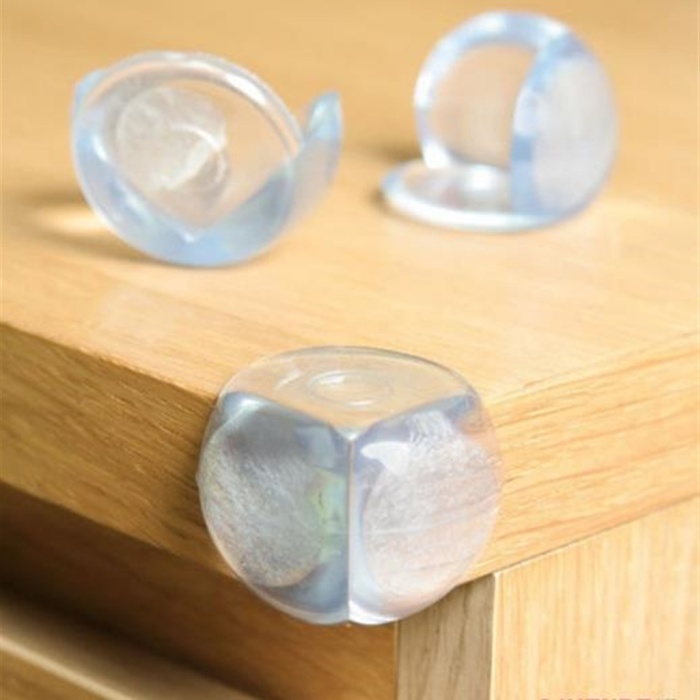 Silikon Çocuk Güvenlik Masa Köşe Koruyucu 4 Adet Birden