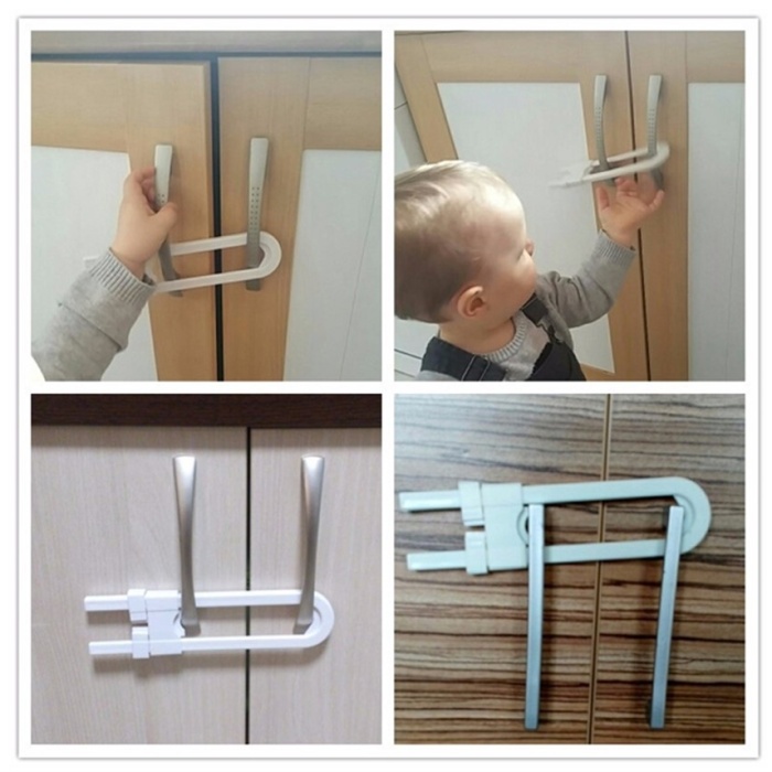 Raylı Dolap Çekmece Çocuk Koruma Kilidi 1 Adet