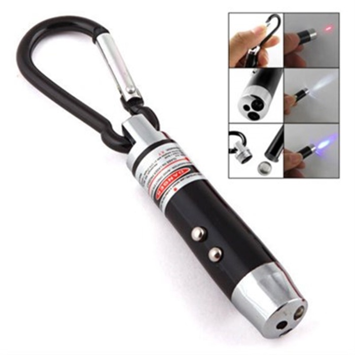 4 Fonksiyonlu Lazerli Anahtarlık Fener