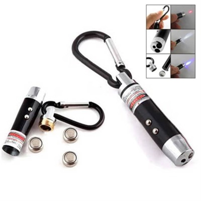 4 Fonksiyonlu Lazerli Anahtarlık Fener