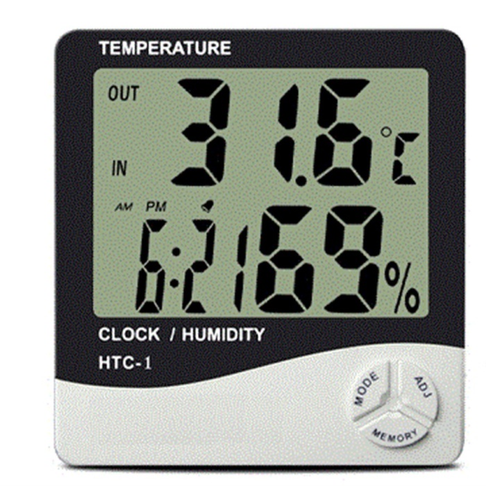 Masaüstü Dijital Termometre Nem Ölçer Higrometre Kablolu