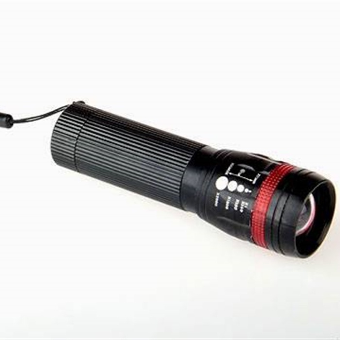 Power Ledli Zoomlu 2 Km Menzilli Alüminyum El Feneri