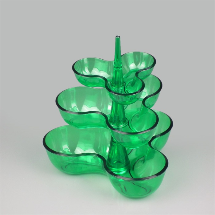 Demonte 3 Katlı 6 Parça Masaüstü Plastik Takı Bilezik Rafı