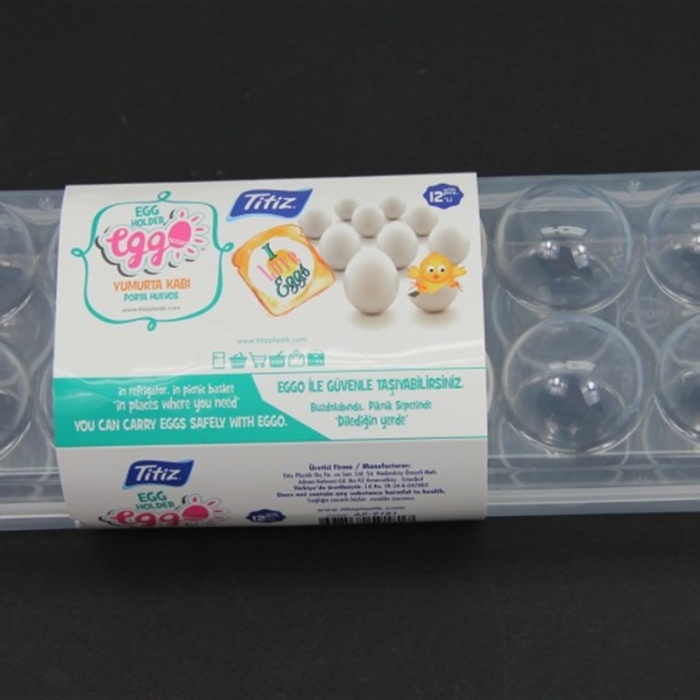 Eggo Portatif Plastik 12 li Yumurta Taşıma ve Saklama Kabı