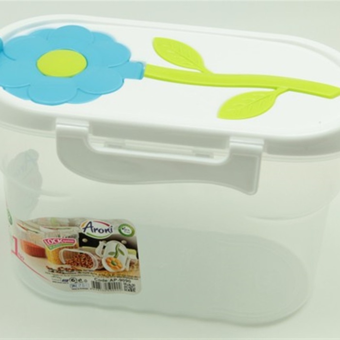 Biyomak® Papatya Kapaklı Erzak Bakliyat Saklama Kabı 1,2 Litre