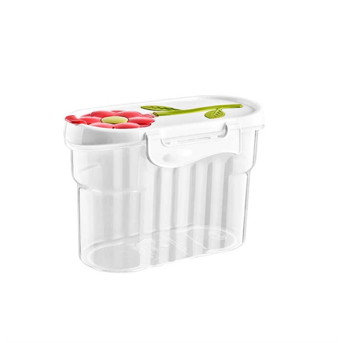Biyomak® Papatya Kapaklı Erzak Bakliyat Saklama Kabı 1,2 Litre