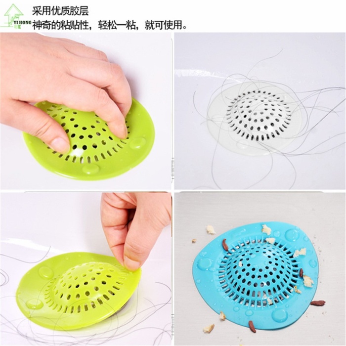 Plastik Silikon Lavabo Tıkama Önleyici Süzgeç