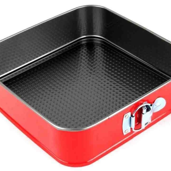 3 Parça Metal Kelepçeli Kek Kalıbı Seti Kalp Yuvarlak Kare