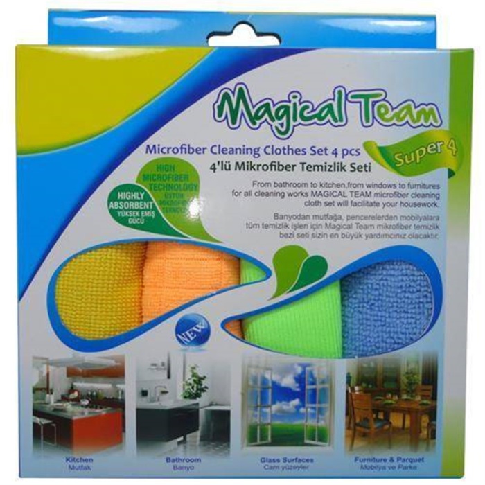 ® Mikrofiber Temizlik Seti 4 Parça