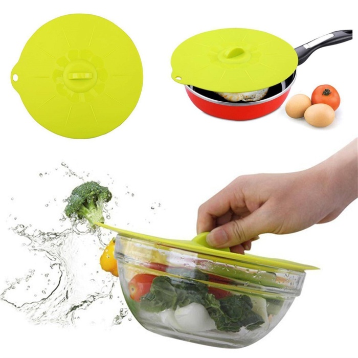 Silikon Tava Tencere Kapağı 15 cm
