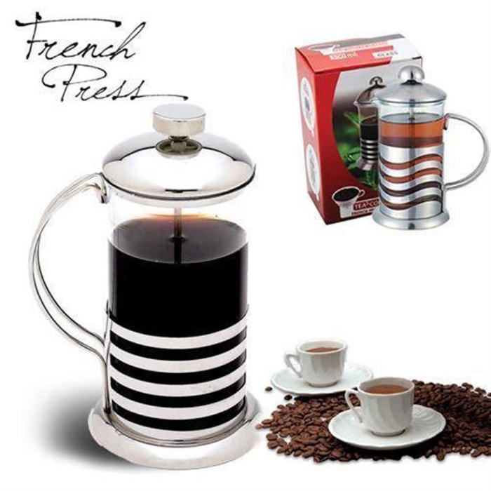 Süzgeçli Çay Kahve Kupası French Press 350 ml