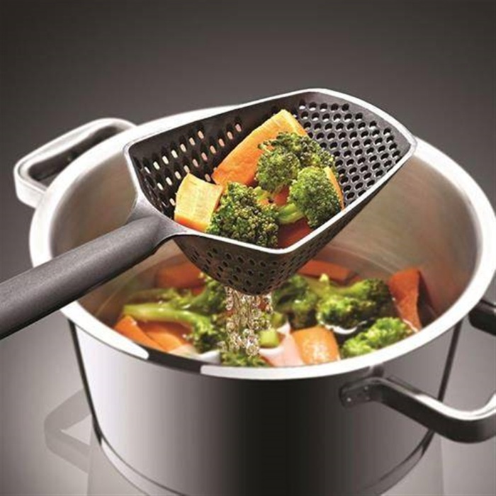 Renkli Süzgeç Makarna Salata Kepçe Kedi Kum Kürek