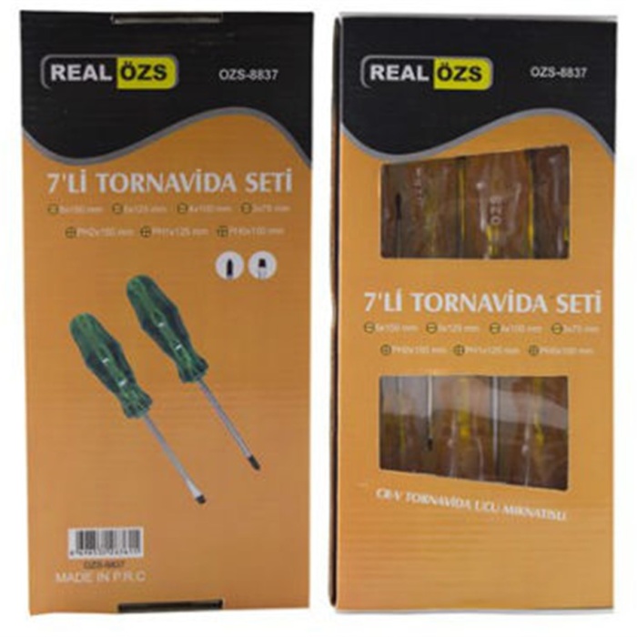 Biyomak® Mıknatıs Uçlu 7 li Tornavida Seti