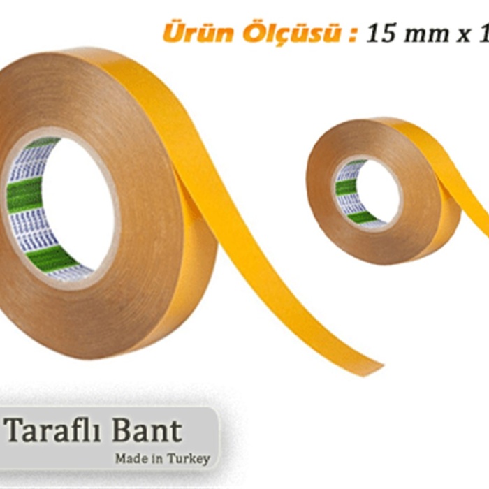 Çift Taraflı Bant 15 mm x 15 Mt.