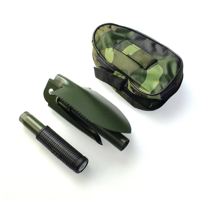 Katlanabilir Pusulalı Kamp Küreği