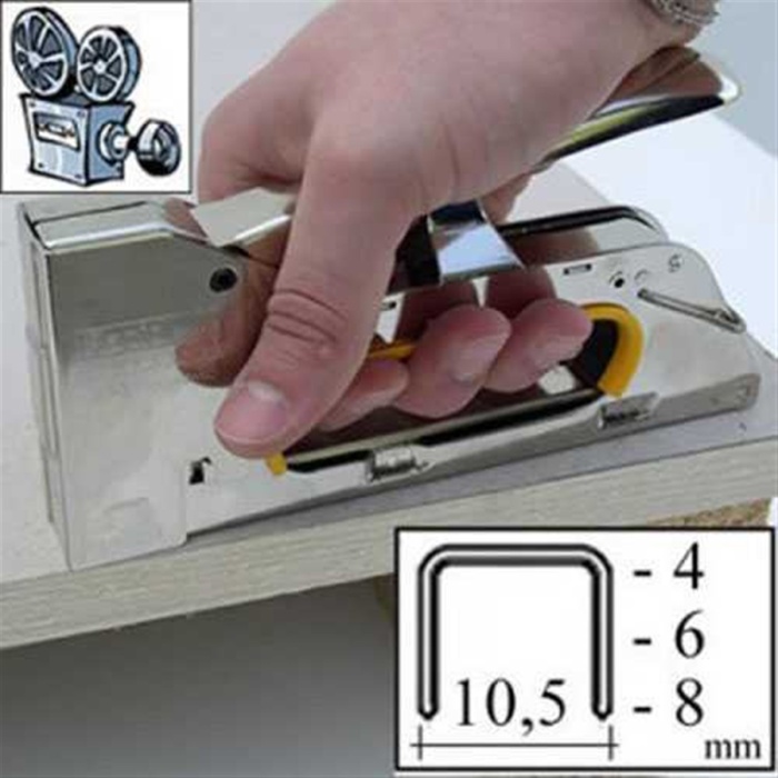 Profesyonel Çelik Mobilya Çakma El Zımba Tabancası 13/ 4-6-8 MM