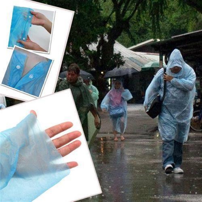 Çıtçıtlı Tek Kullanımlık Yağmurluk Kullan At 5 Adet