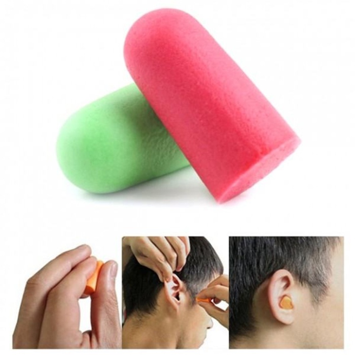® Yumuşak Doku Süngerli Ses Önleyici Mini Kulak Tıkacı