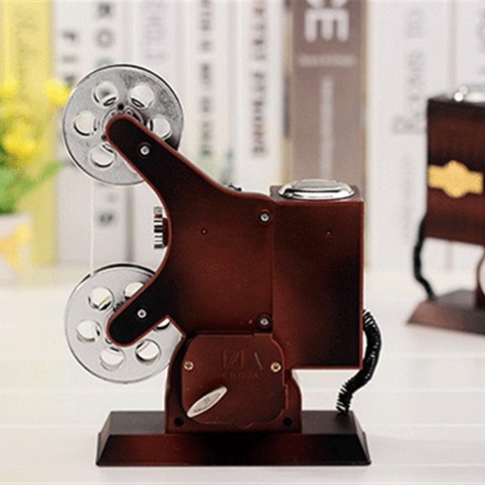 Projektör Şeklinde Takı Çekmeceli Müzik Kutusu