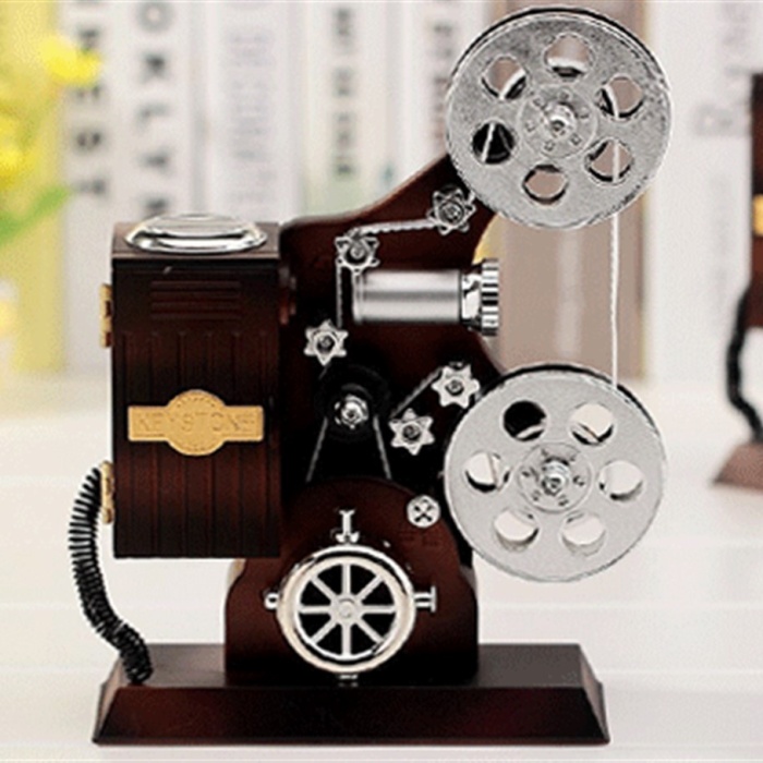 Projektör Şeklinde Takı Çekmeceli Müzik Kutusu