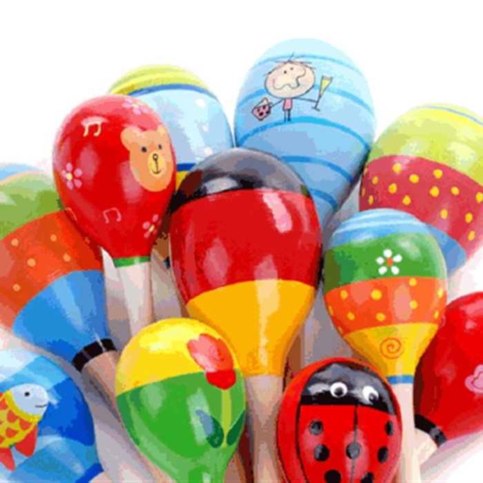 Renkli Ahşap Marakas