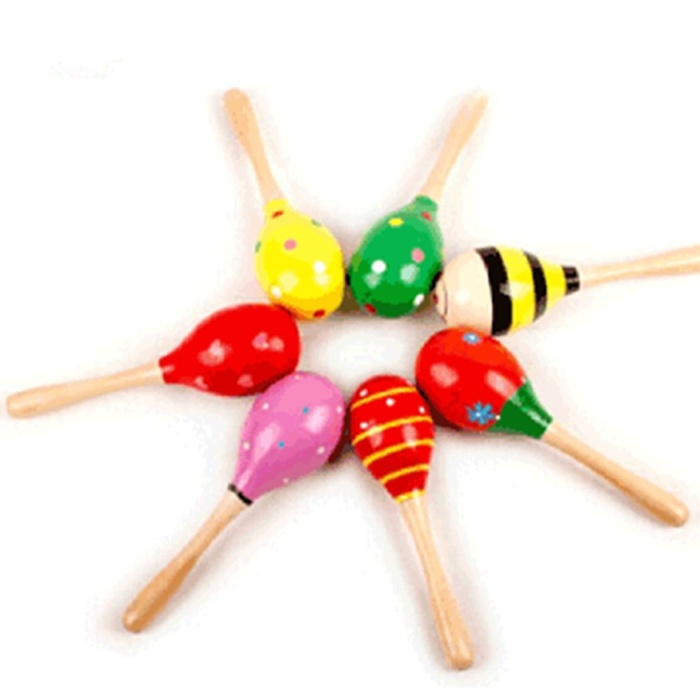 Renkli Ahşap Marakas