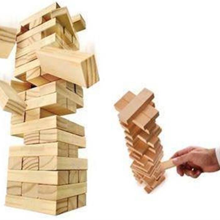 Ahşap Denge Oyunu Numarasız Zarsız
