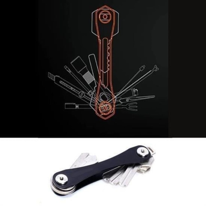 Hazneli Akıllı Anahtar Organizeri Düzenleyici Kayıp Önleyici Anahtarlık