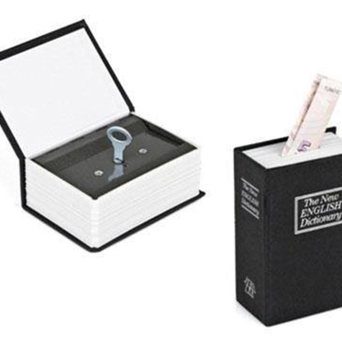 Biyomak® Kitap Görünümlü Mini Gizli Kasa Kumbara