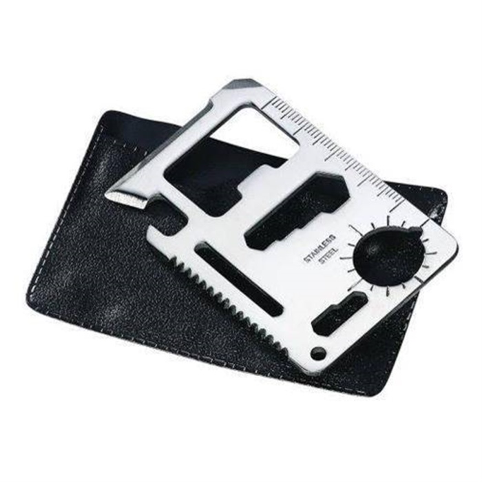 Çelik Acil Durum Kartı Survival Kit Kart Şeklinde Çok Amaçlı Aparat