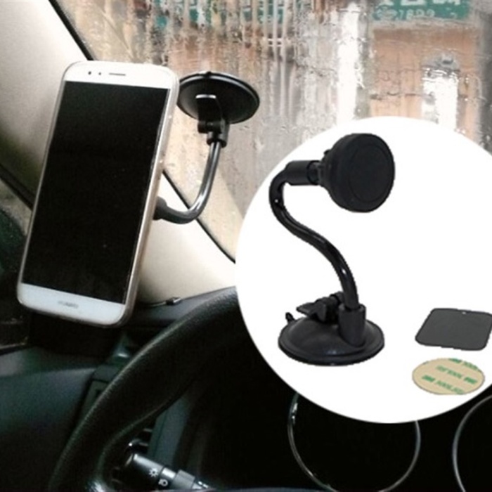 Biyomak® Vantuzlu Spiral Gövdeli Mıknatıslı Telefon Tutucu