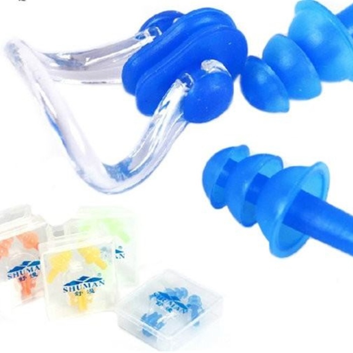Kulak Burun Tıkayıcı Basit Havuz Deniz Su Kaçma Önleyici Seti