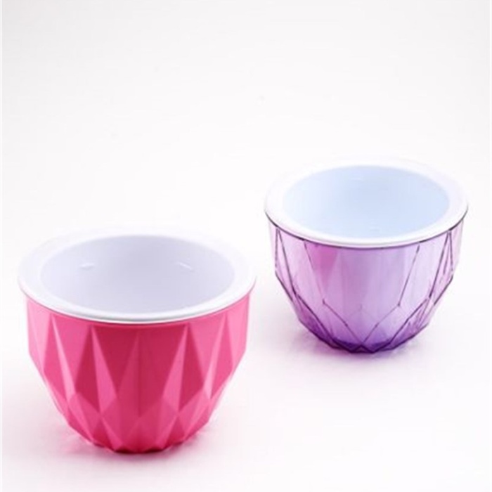 Şık Dekoratif Prizma Model Saksı Orta Boy 1 Adet