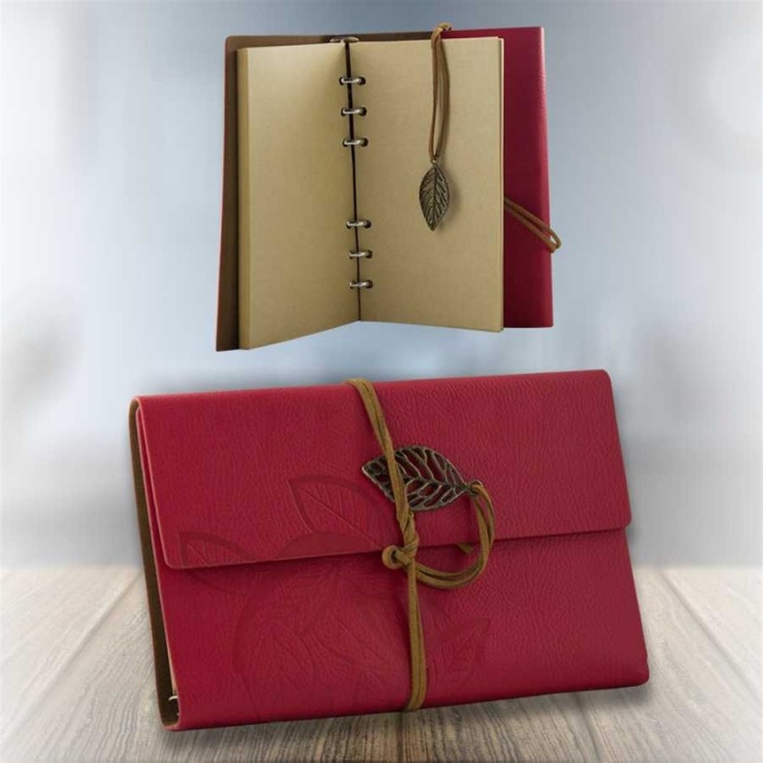 Cüzdan Görünümlü Ayraçlı Günlük Not Defteri