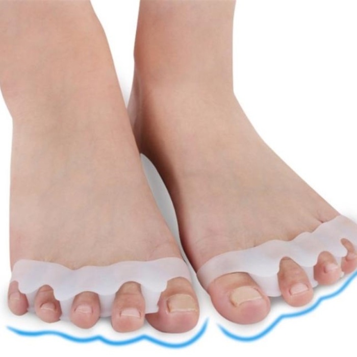 ® Ayak 5 Parmağı Ayıran Silikon Makaralı Bunyon 1 Çift